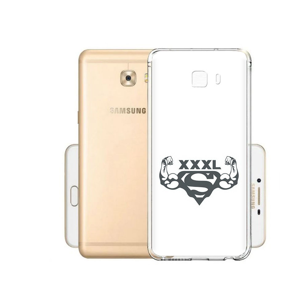 

Чехол MyPads Tocco для Samsung Galaxy C9 Pro бодибилдинг супермен, Прозрачный, Tocco
