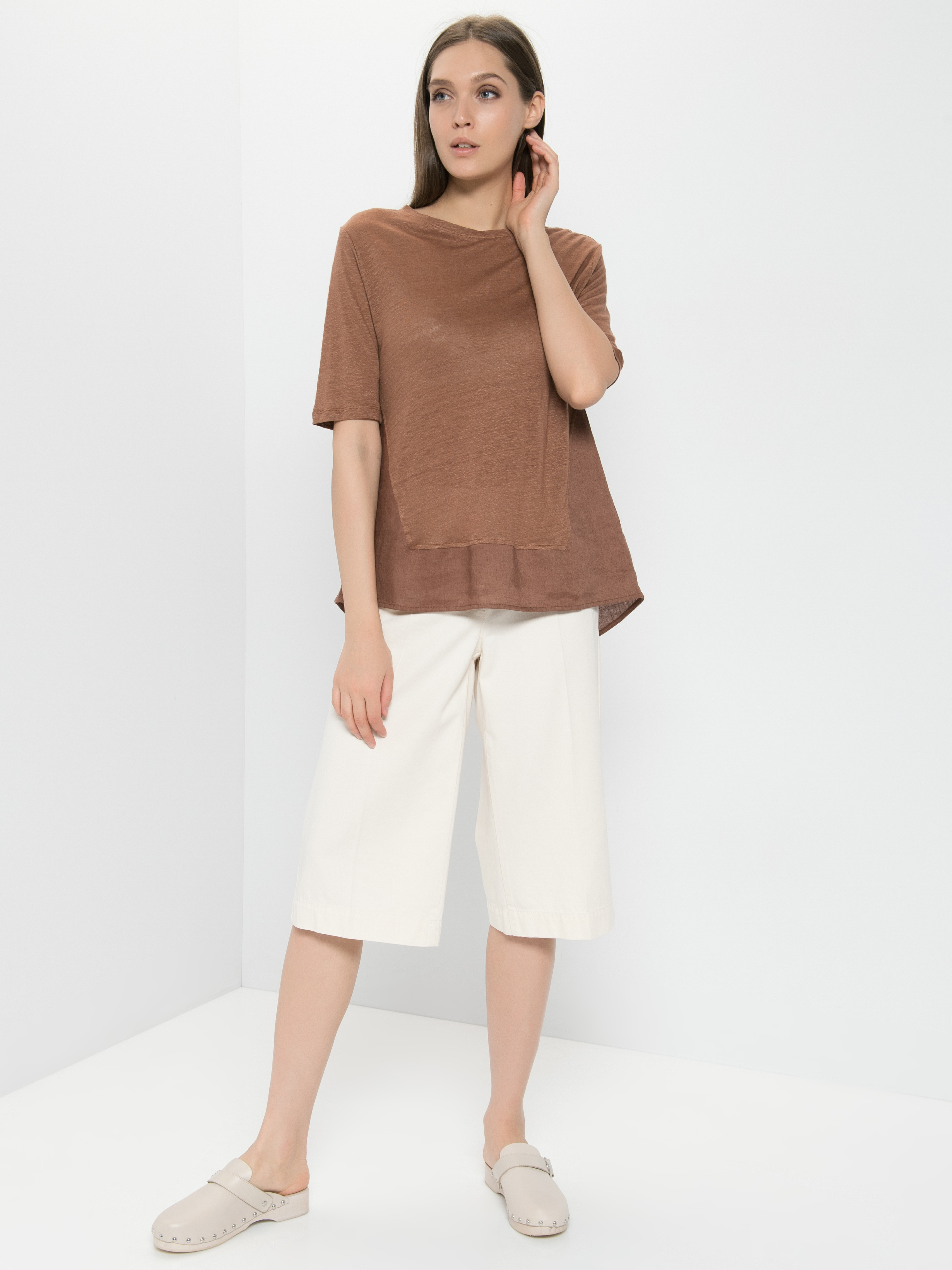 

Футболка женская Gerry Weber 670126-44024-70486 коричневая 36, 670126-44024-70486