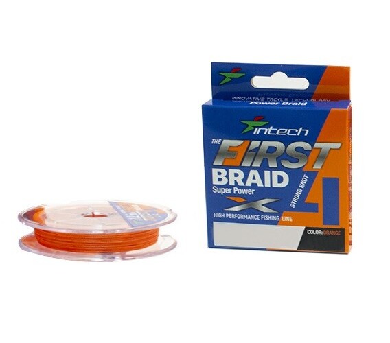 Intech Леска плетеная (шнур) INTECH FIRST BRAID X4 (IFBX4100-12  (100 м 0,185мм) )