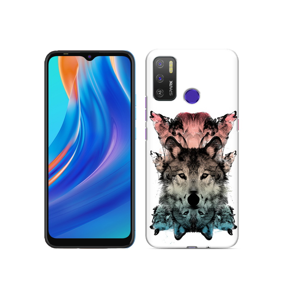 

Чехол MyPads Tocco для Tecno Spark 5 Air стая, Прозрачный, Tocco