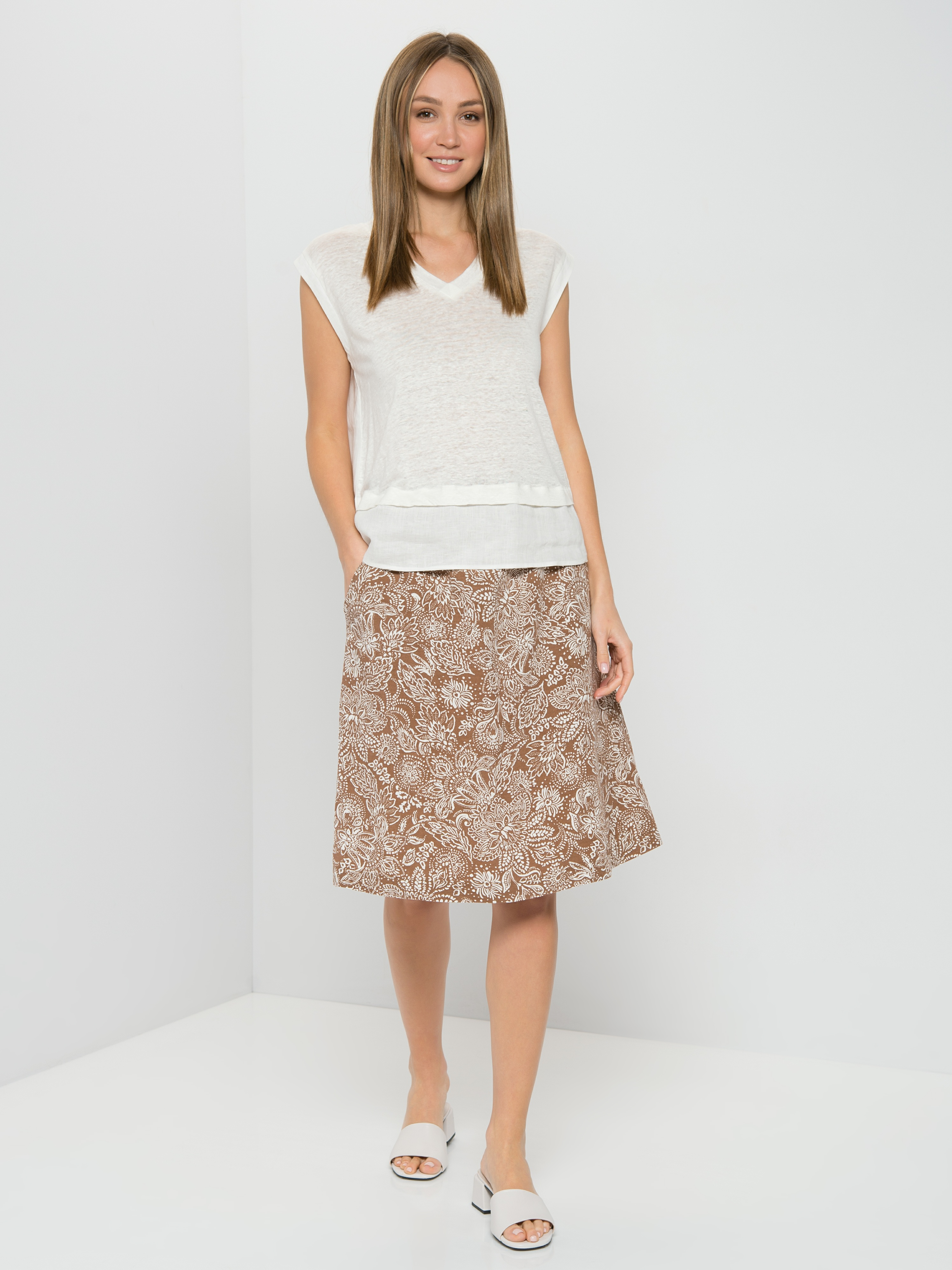

Футболка женская Gerry Weber 670124-44024-99700 белая 40, 670124-44024-99700