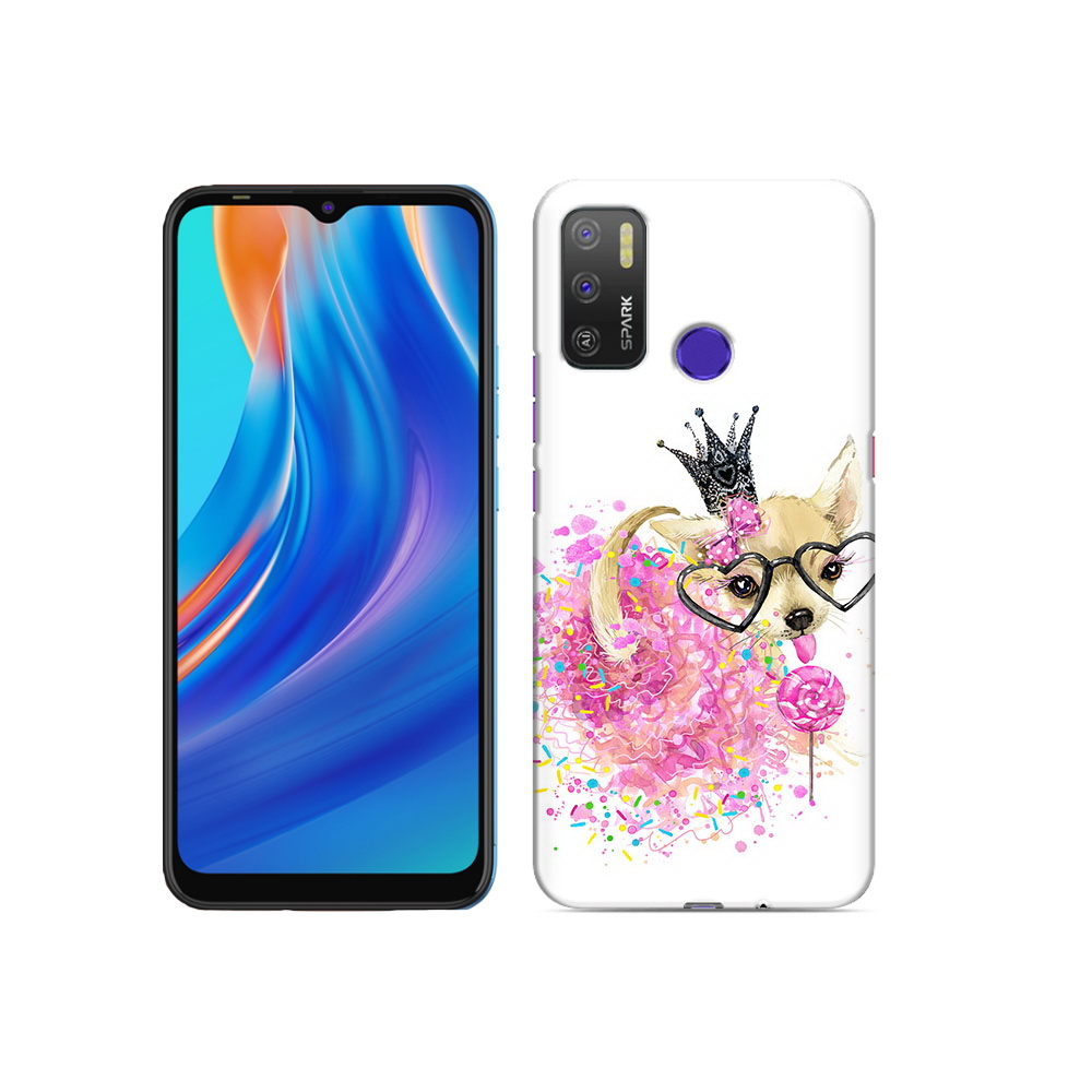 

Чехол MyPads Tocco для Tecno Spark 5 Air сладкая принцесса, Прозрачный, Tocco