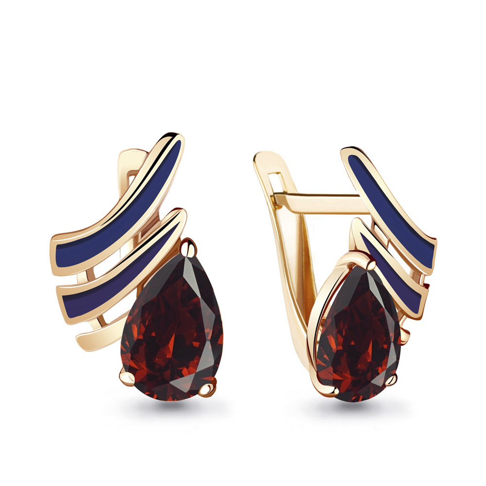 

Серьги из серебра с гранатом Aquamarine 4463603_925_з, 4463603_925_з
