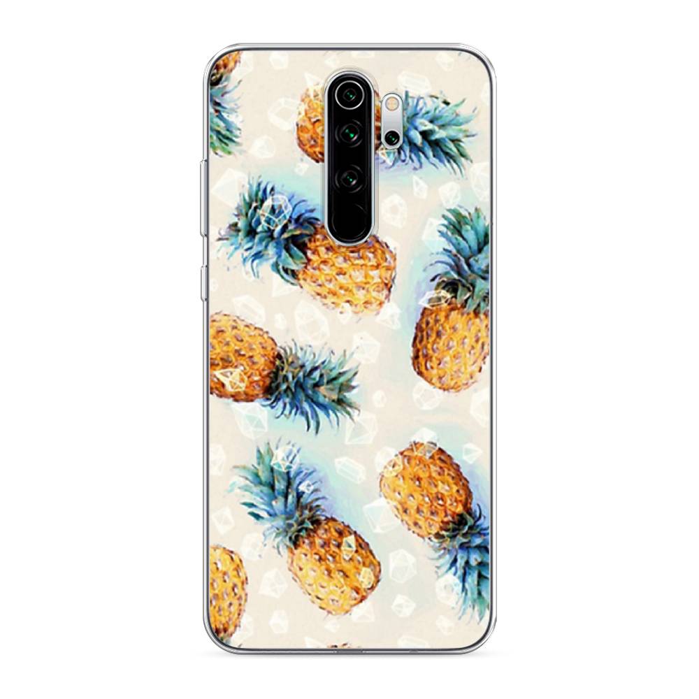 фото Силиконовый чехол "ананасы" на xiaomi redmi note 8 pro awog