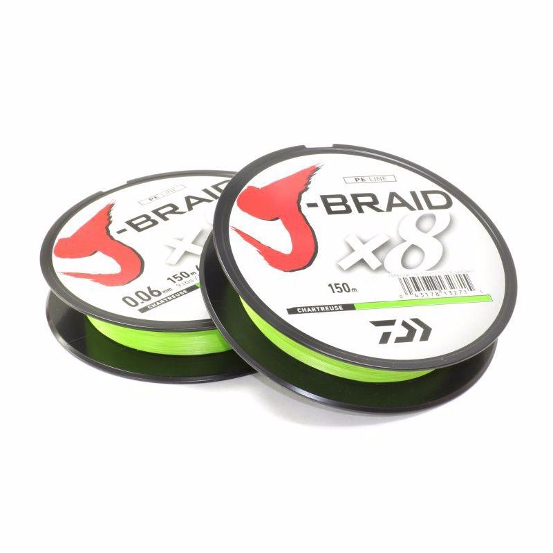 

DAIWA Леска плетеная (шнур) DAIWA J-BRAID X8 chartreuse (12750-010 (150 м 0,1мм) ), Зеленый