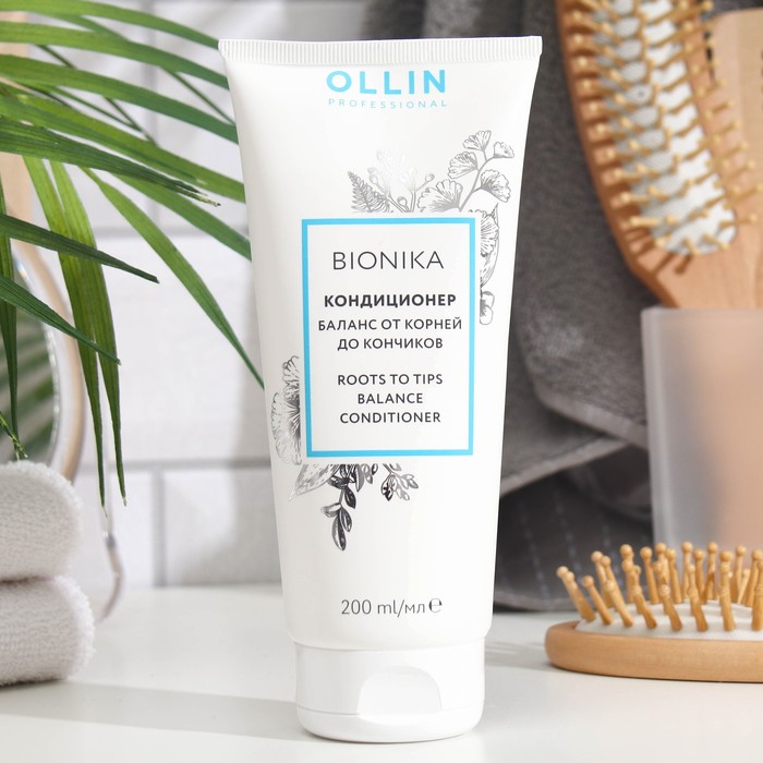 Кондиционер Ollin Professional баланс от корней до кончиков, 200 мл ollin bionika roots to tips balance conditioner кондиционер баланс от корней до кончиков 200 мл