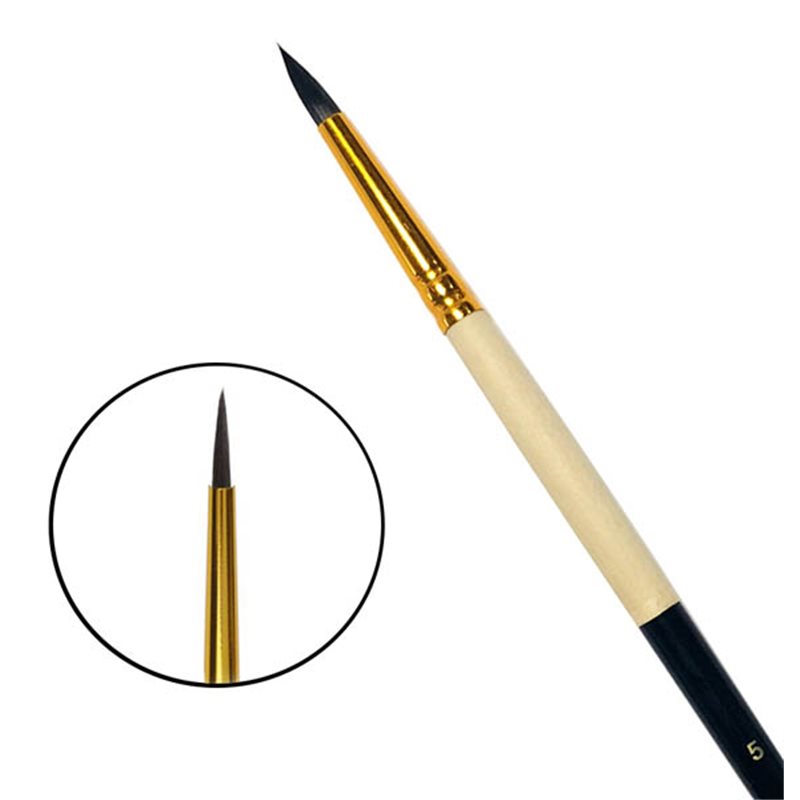 

Master 341MY - Кисть Мастер из белки №5, круглая, укороченный волос