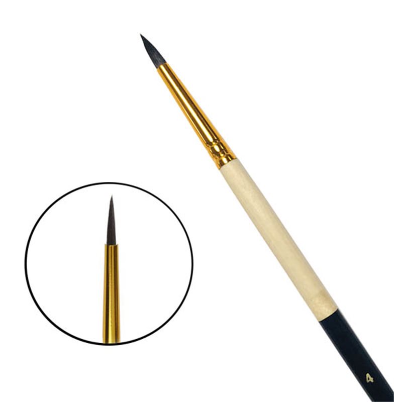 

Master 341MY - Кисть Мастер из белки №4, круглая, укороченный волос