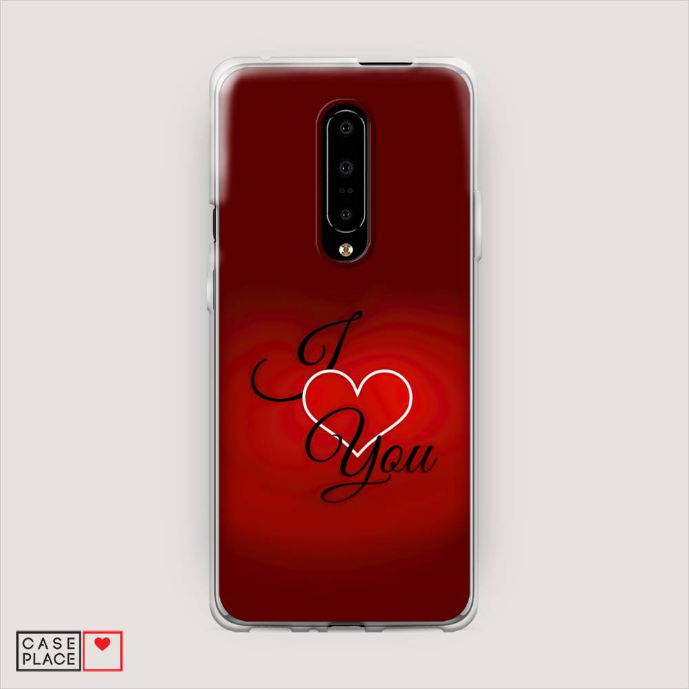 

Чехол Awog на OnePlus 7 Pro / ВанПлас 7 Pro "I love you 3", Красный;черный, 150850-6