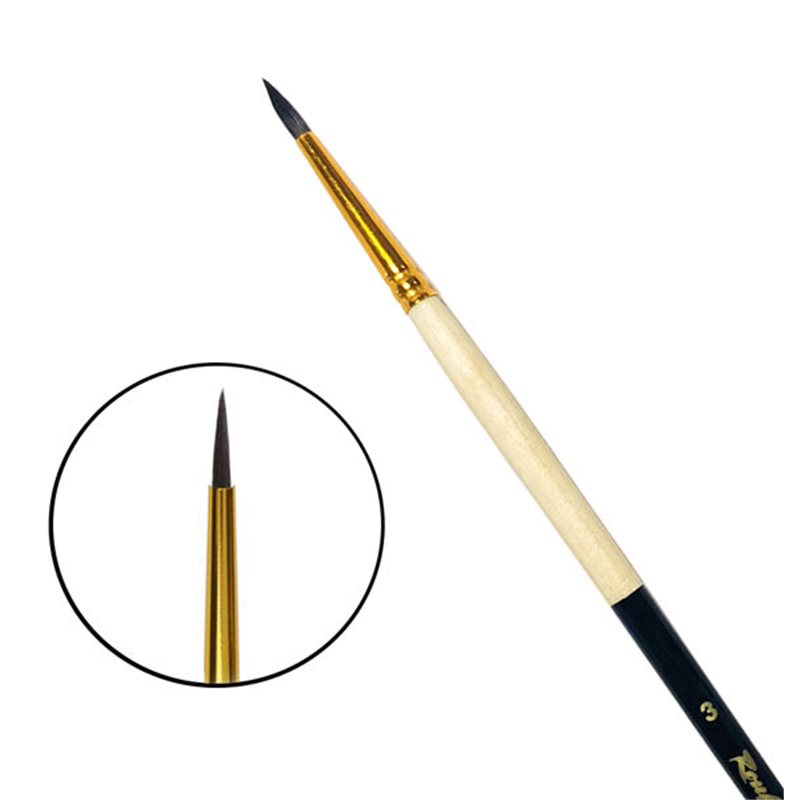 

Master 341MY - Кисть Мастер из белки №3, круглая, укороченный волос
