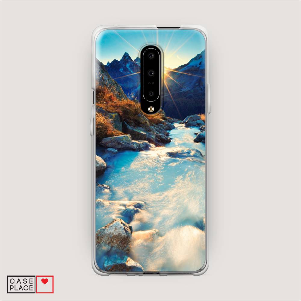

Чехол Awog на OnePlus 7 Pro / ВанПлас 7 Pro "Восход 7", Коричневый;белый;голубой, 150850-4