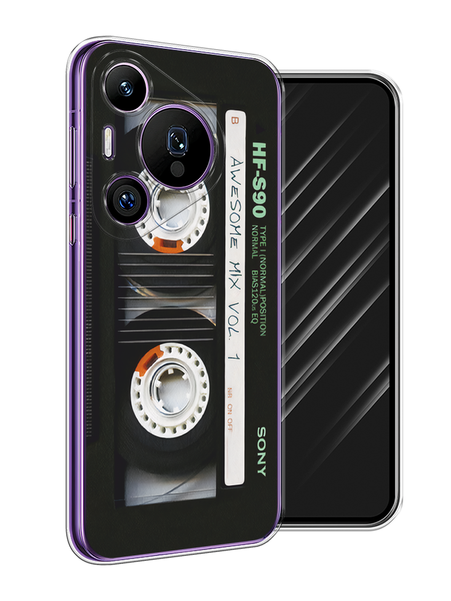 

Чехол Awog на Huawei Pura 70 Pro/70 Pro Plus "Кассета", Черный, 6124150-1