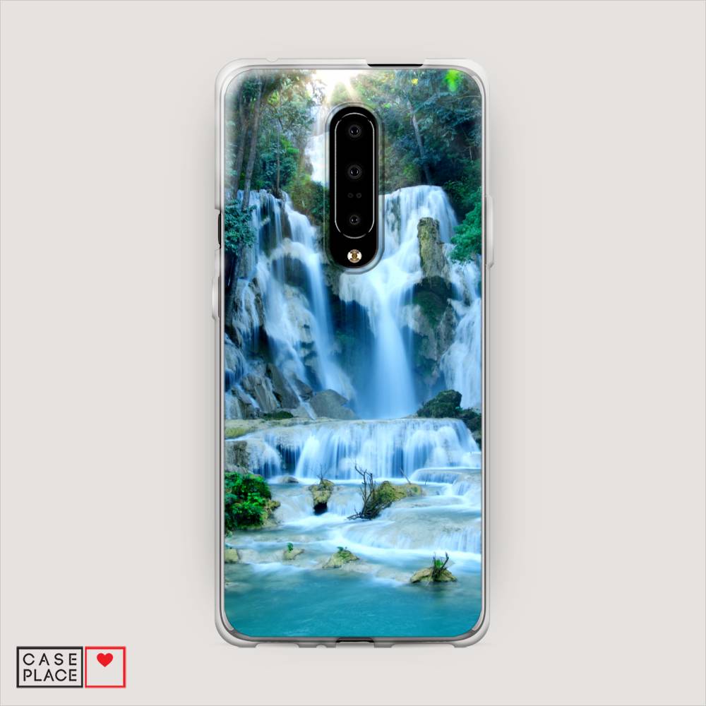 

Чехол Awog на OnePlus 7 Pro / ВанПлас 7 Pro "Водопад 8", Голубой;зеленый, 150850-4