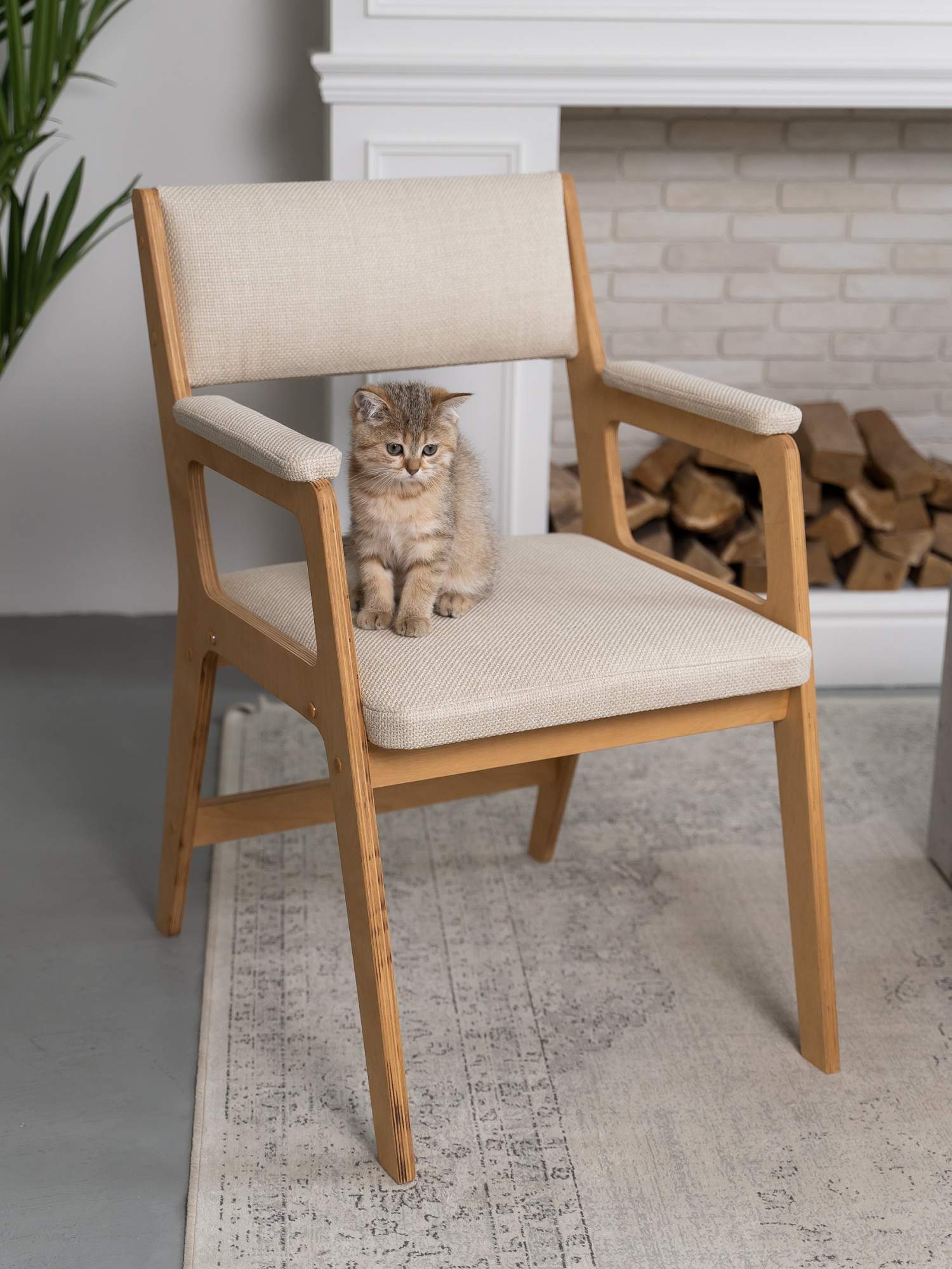

Стул ZASIDELIS EASY песок 53x50x84 рогожка, EASY
