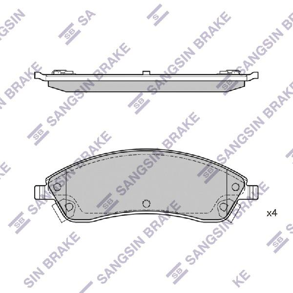 

Тормозные колодки Sangsin brake sp2253