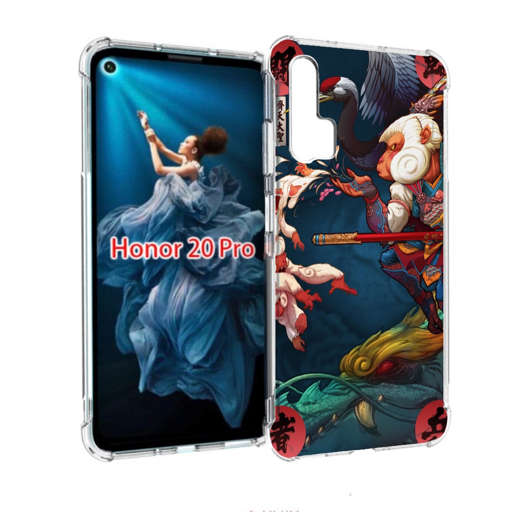 

Чехол бампер MyPads японская обезьяна для Honor 20 Pro противоуд, Прозрачный, Tocco