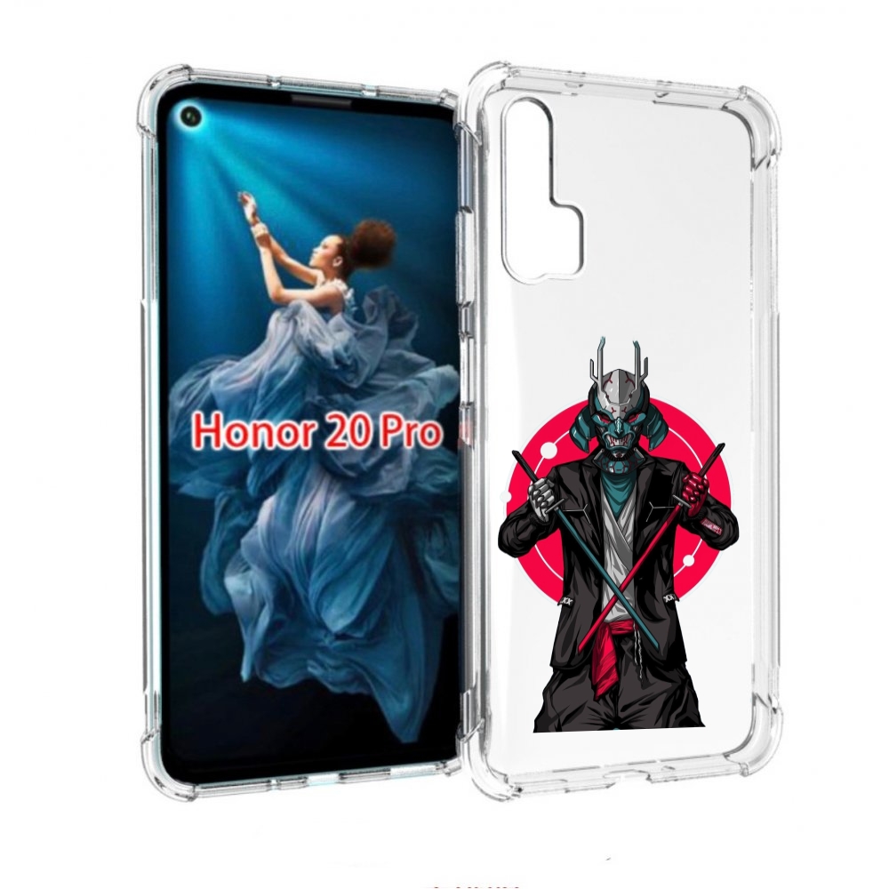 

Чехол бампер MyPads якудза с катанами для Honor 20 Pro противоуд, Прозрачный, Tocco