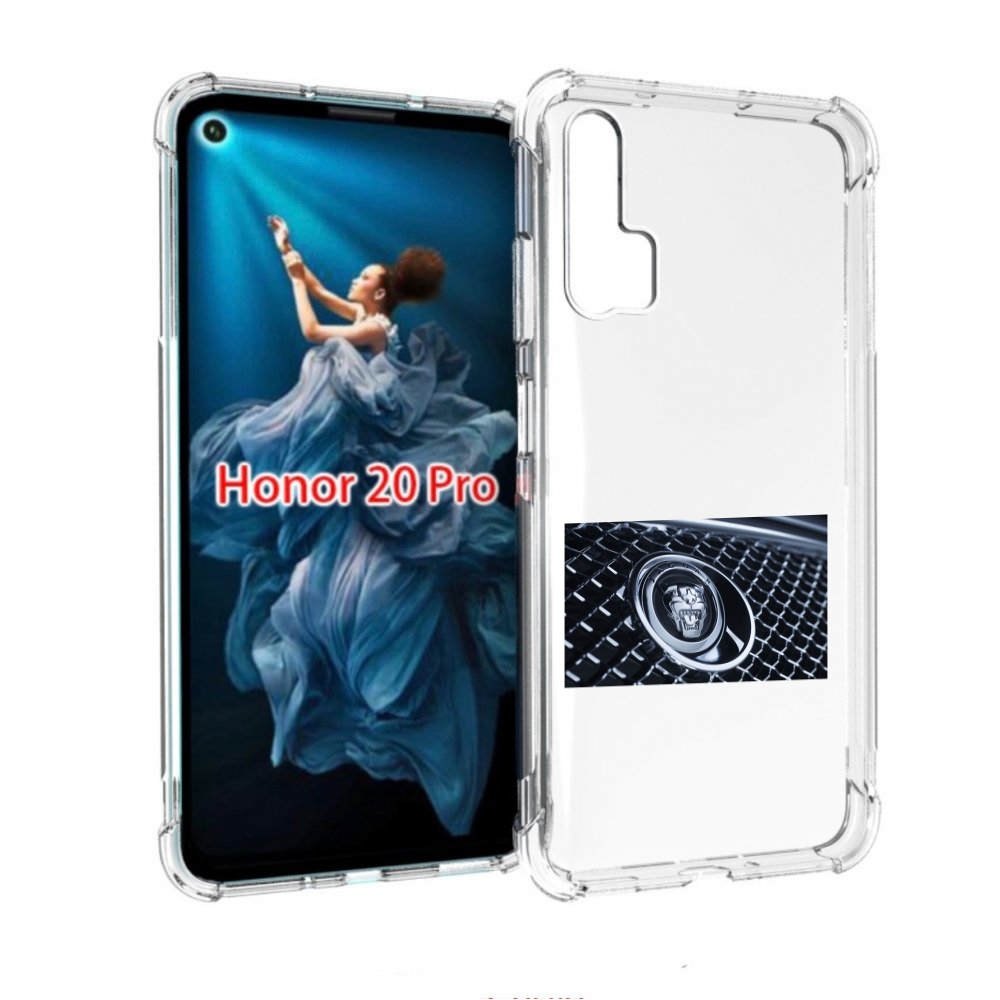

Чехол бампер MyPads ягуар jaguar 2 для Honor 20 Pro противоударный, Прозрачный, Tocco