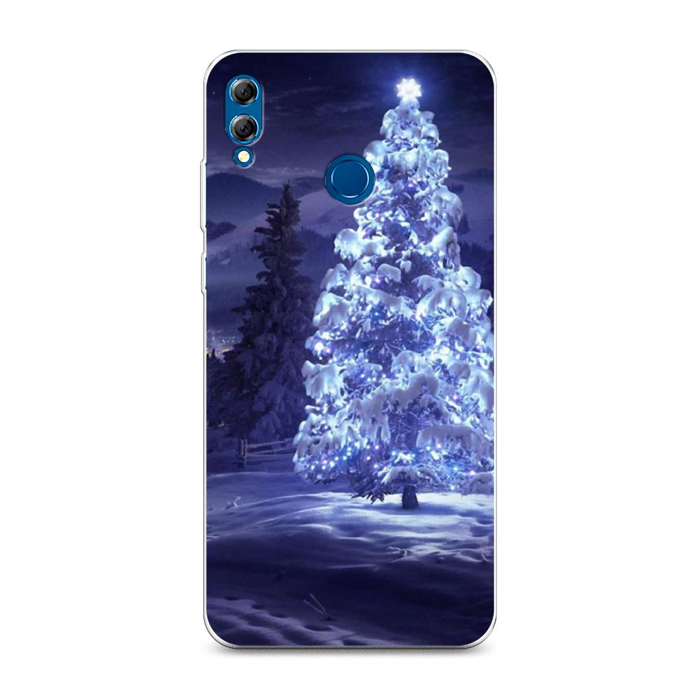 

Чехол на Honor 8X Max "Зима 4", Синий;черный;белый, 66550-2
