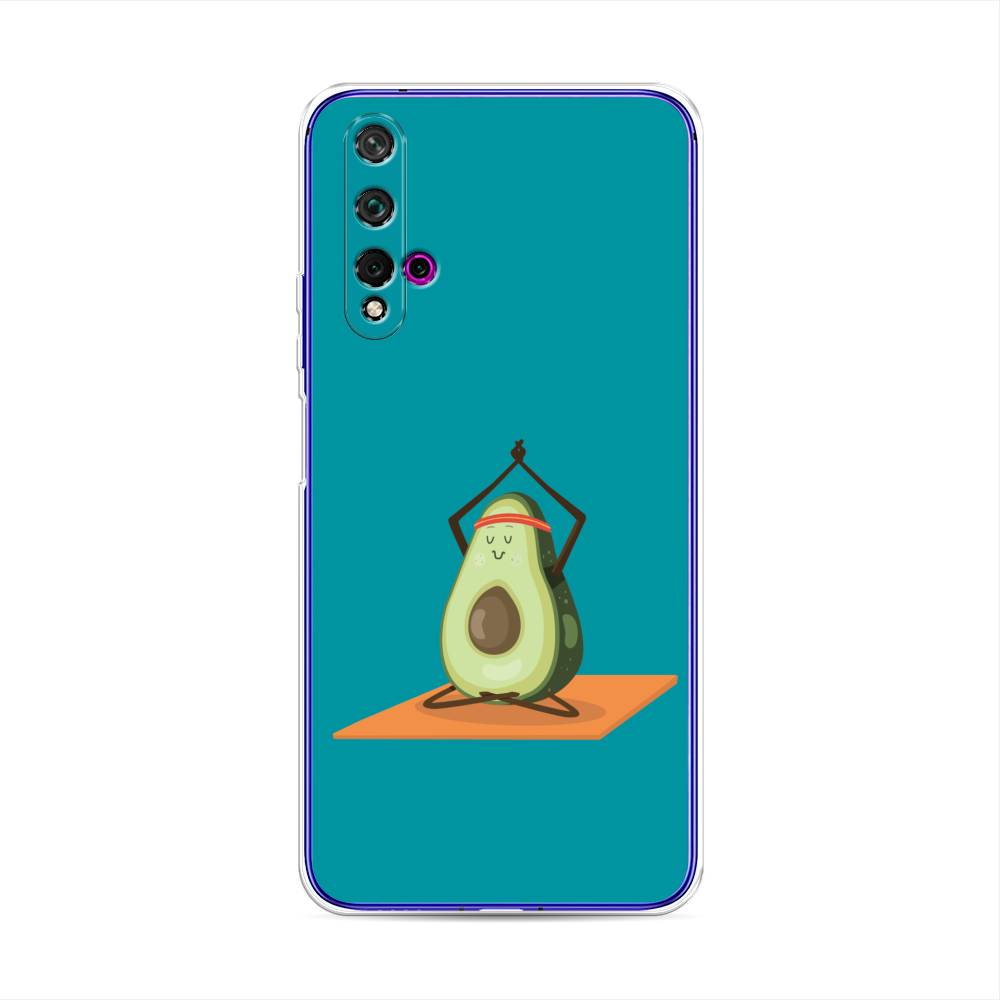 

Чехол для Huawei Nova 5T/Honor 20 "Расслабься с авокадо", Голубой, 610550-6