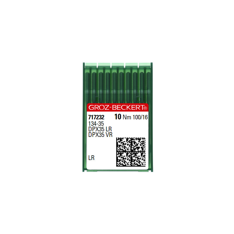 

Иглы для пошива кожи увеличенные DPx35 134-35 LR №100 Groz-Beckert, DPx35LR