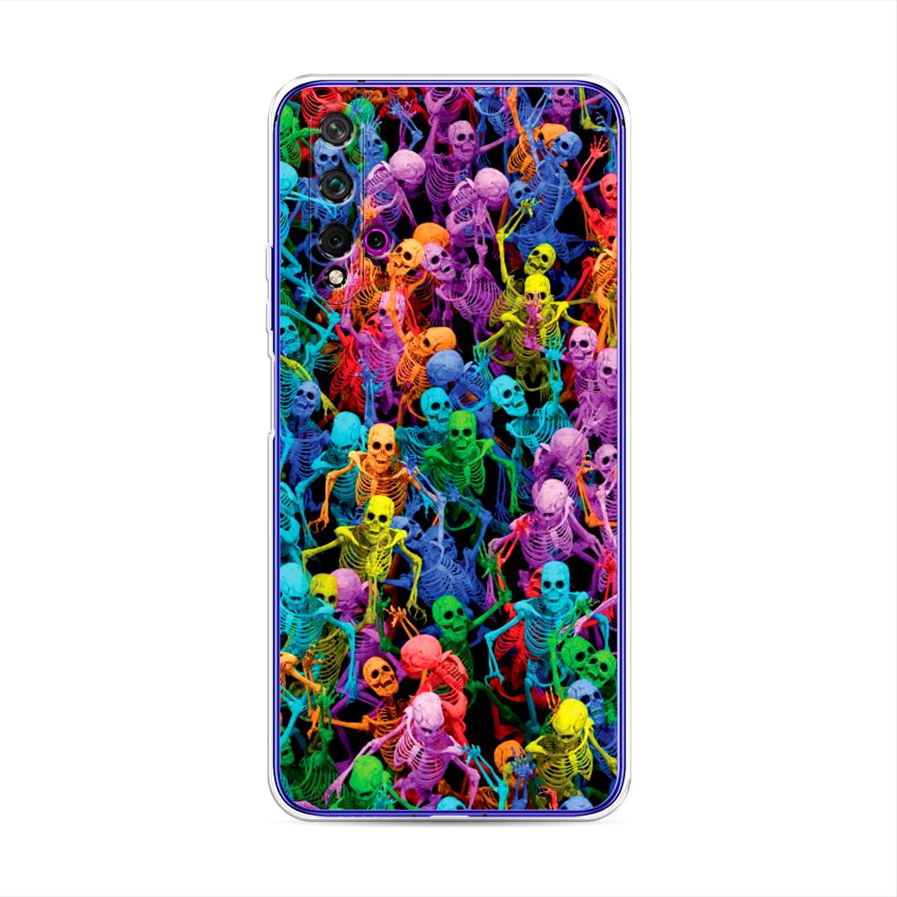 

Чехол для Huawei Nova 5T/Honor 20 "Вечеринка скелетов", Фиолетовый;желтый;оранжевый, 610550-6