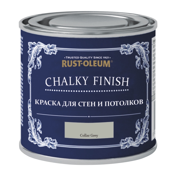 Краска для стен и потолка матовая Chalky Finish, акриловая, 0.125 л, Серое ожерелье