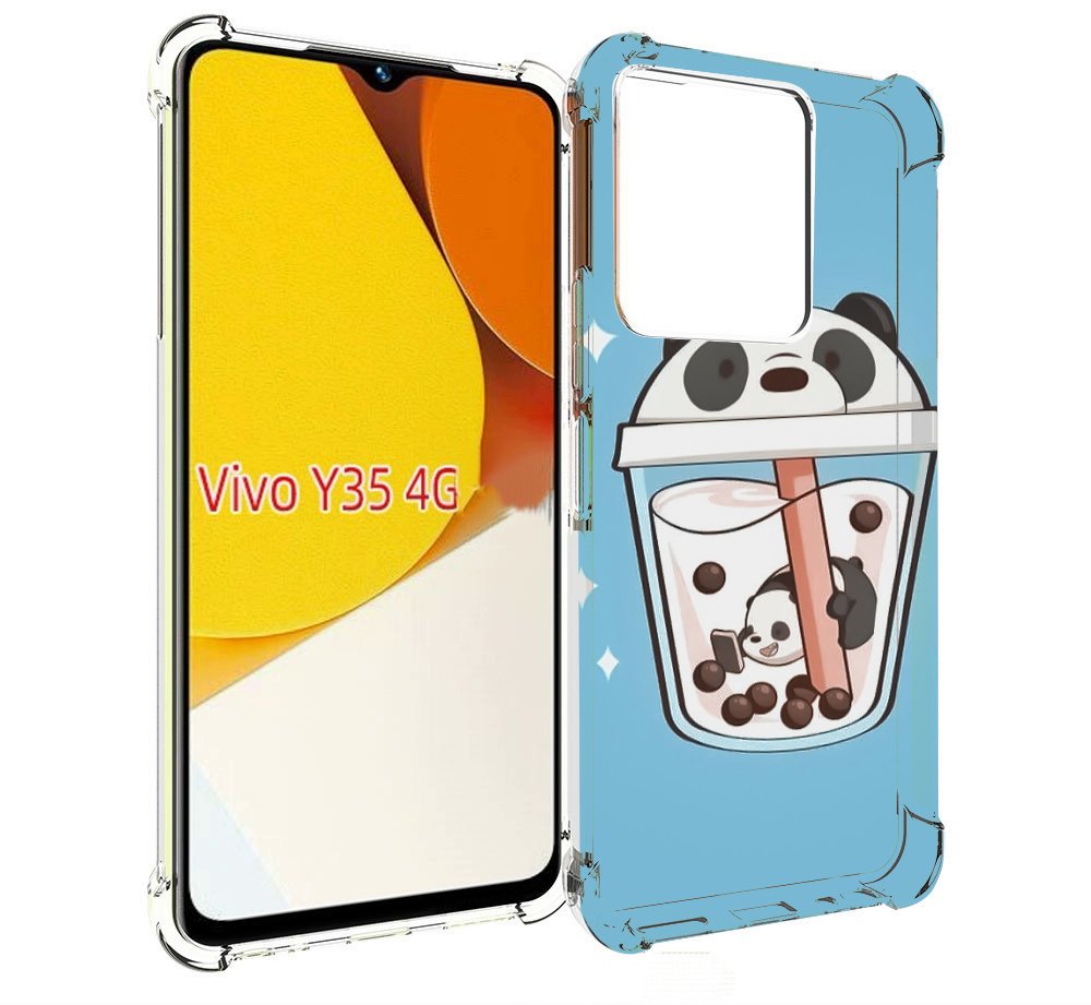 

Чехол MyPads Bubble tea для Vivo Y35 4G 2022 / Vivo Y22, Прозрачный, Tocco