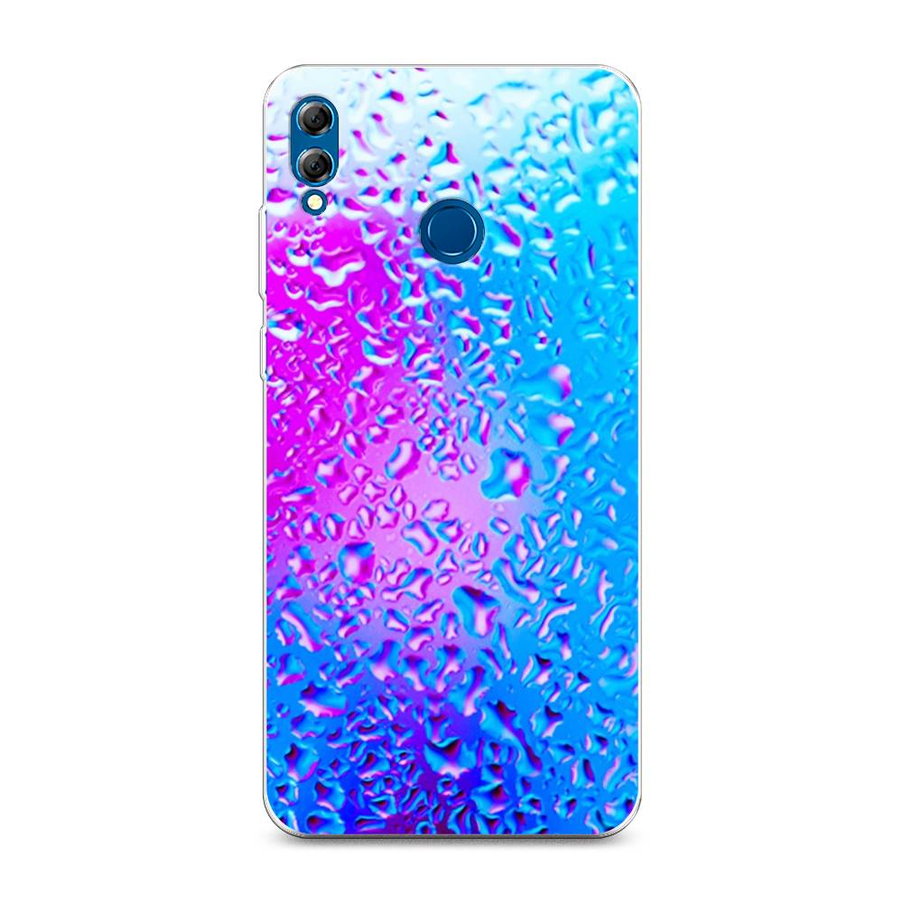 

Чехол на Honor 8X Max "Капли на стекле", Голубой;розовый, 66550-3