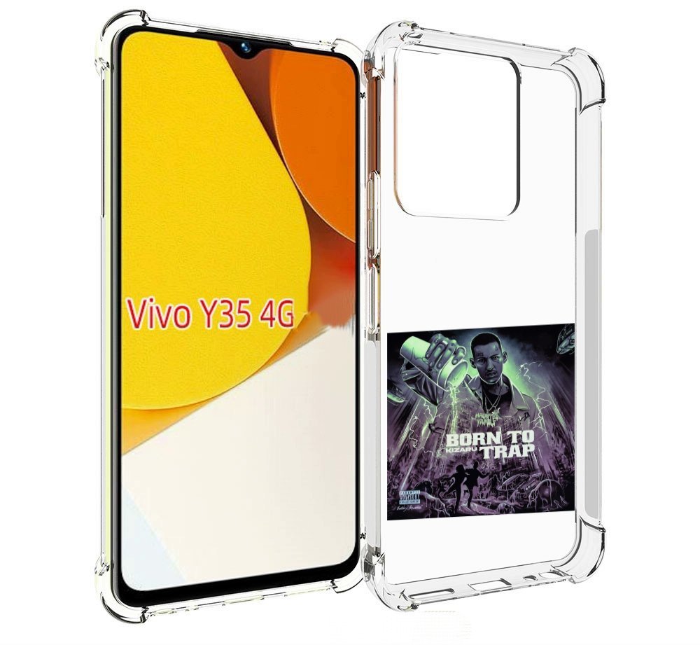 

Чехол MyPads Born to Trap Kizaru для Vivo Y35 4G 2022 / Vivo Y22, Прозрачный, Tocco
