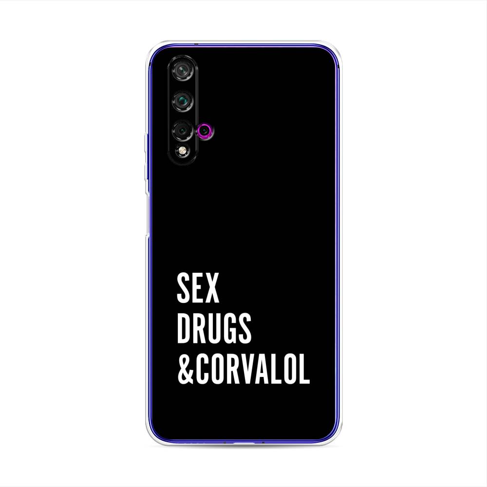 

Чехол для Huawei Nova 5T/Honor 20 "Corvalol", Черный;серый;белый, 610550-6