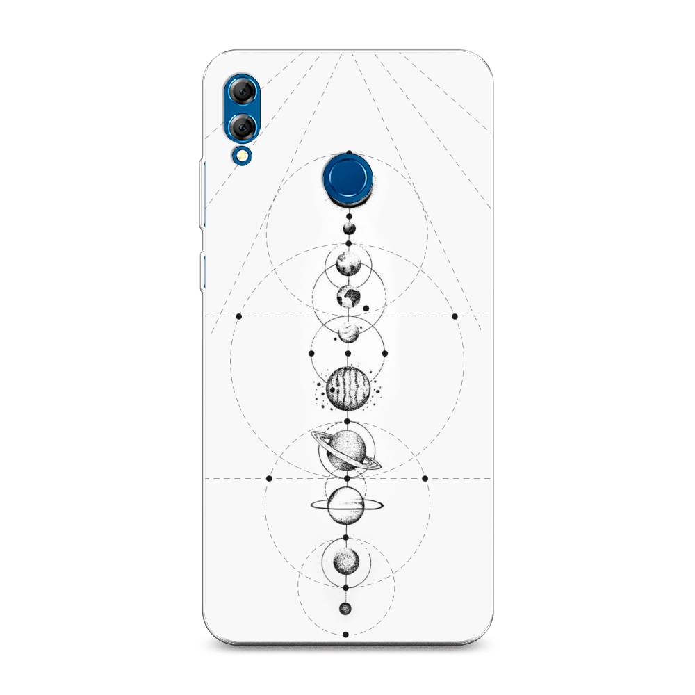 

Чехол на Honor 8X Max "Парад планет", Серый, 66550-2