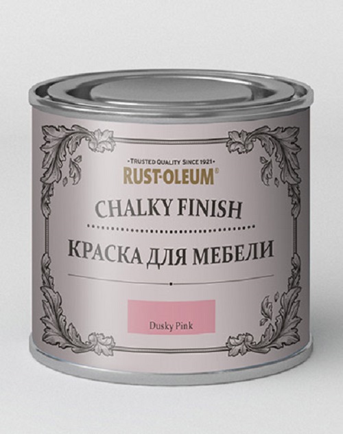 Краска для мебели и декора Chalky Finish, матовая, Dusky Pink (Розовый сумеречный)