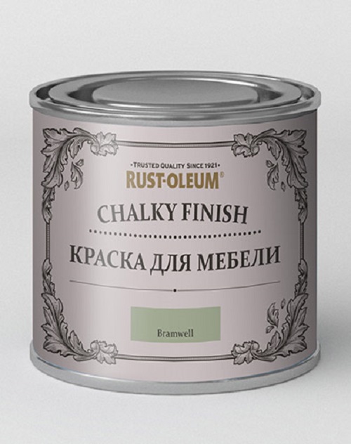 фото Краска для мебели и декора chalky finish, матовая, bramwell (зеленая пряжа) rust-oleum