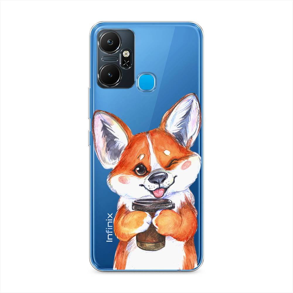 фото Чехол для infinix smart 6 plus "корги с кофе" case place