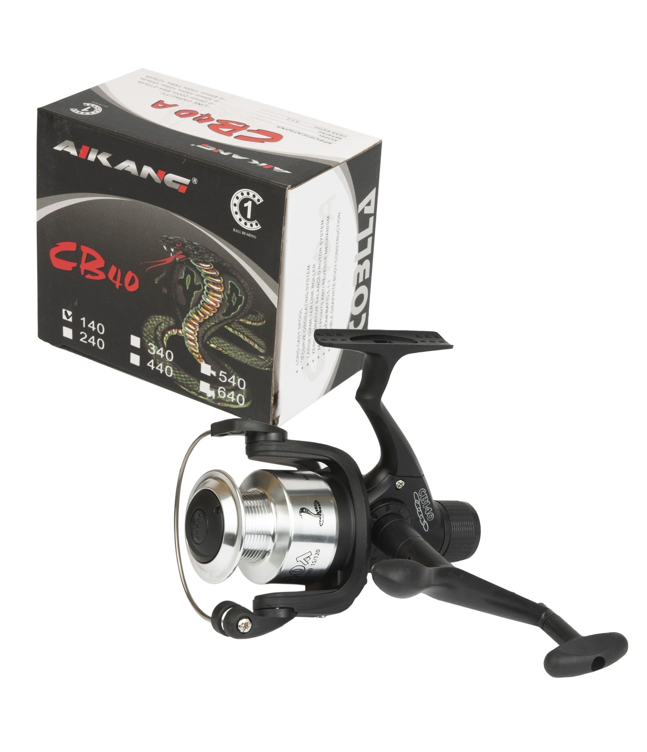 

Катушка Aikang Cobra CB40 пластик 140, Черный, Cobra-CB40