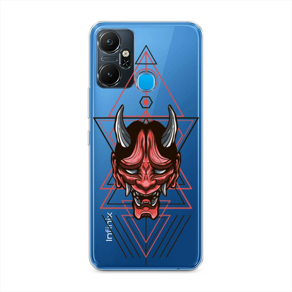 

Чехол для Infinix Smart 6 Plus "Hanya Oni mask", Серый;красный;черный, 3102350-4