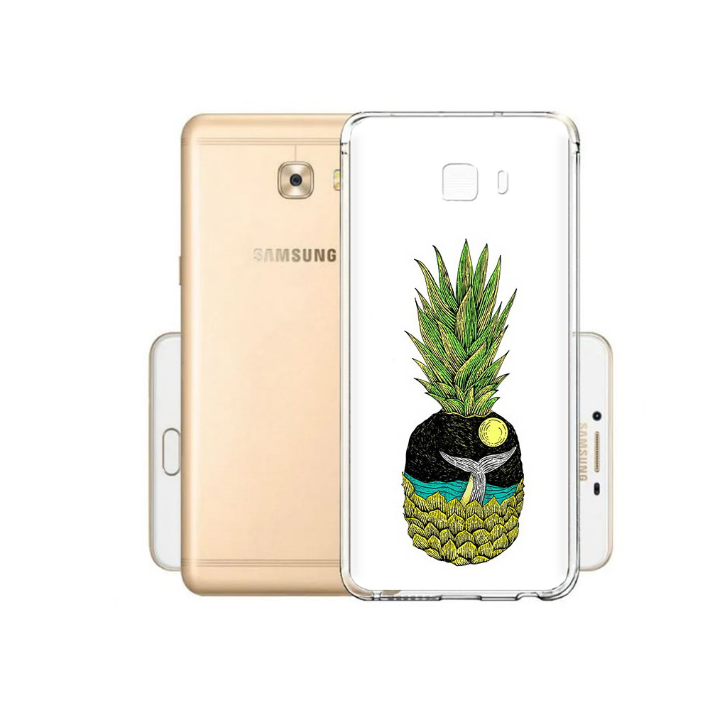 

Чехол MyPads Tocco для Samsung Galaxy C9 Pro ананас с китом, Прозрачный, Tocco