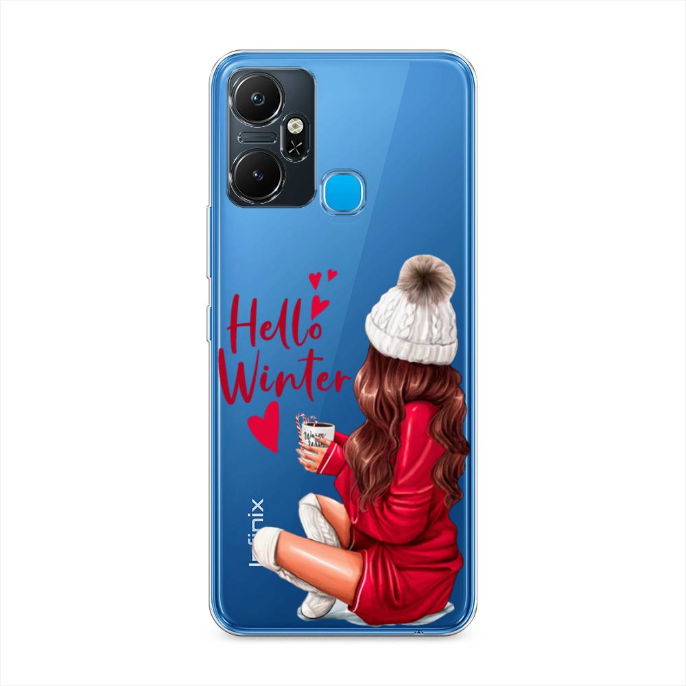 

Чехол для Infinix Smart 6 Plus "Hello winter", Красный;белый;коричневый, 3102350-5