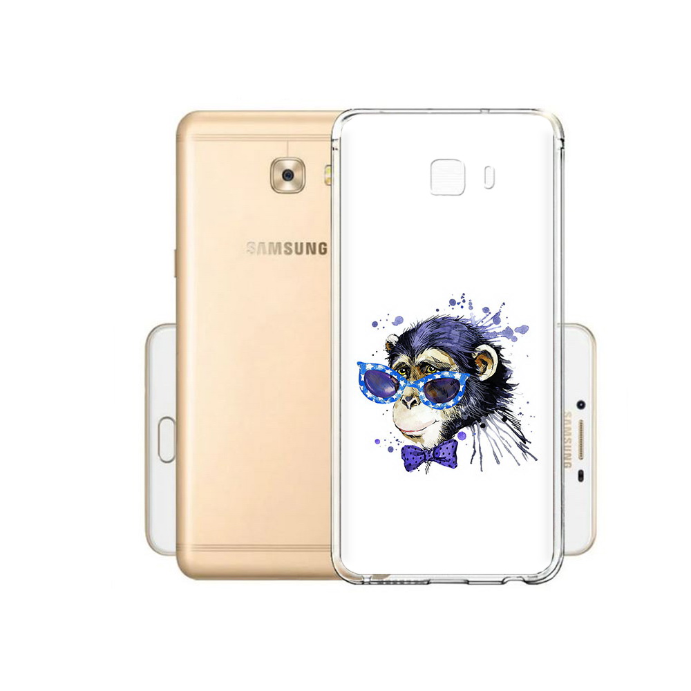 Чехол MyPads Tocco для Samsung Galaxy C9 Pro акварельная обезьяна