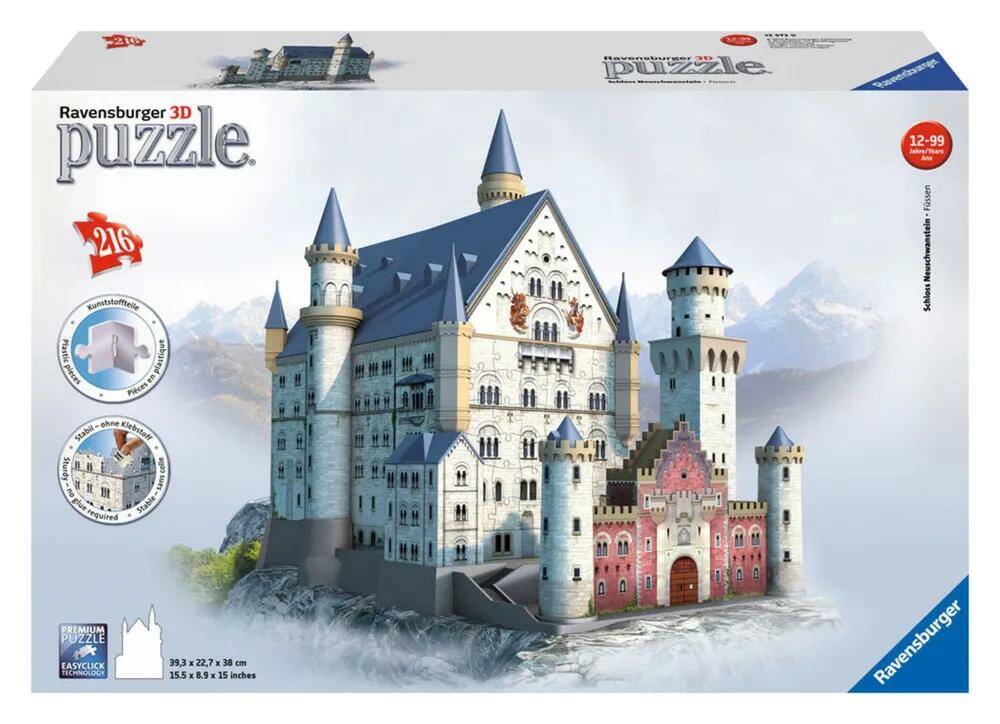 Ravensburger. Пазл карт. 3D 216 