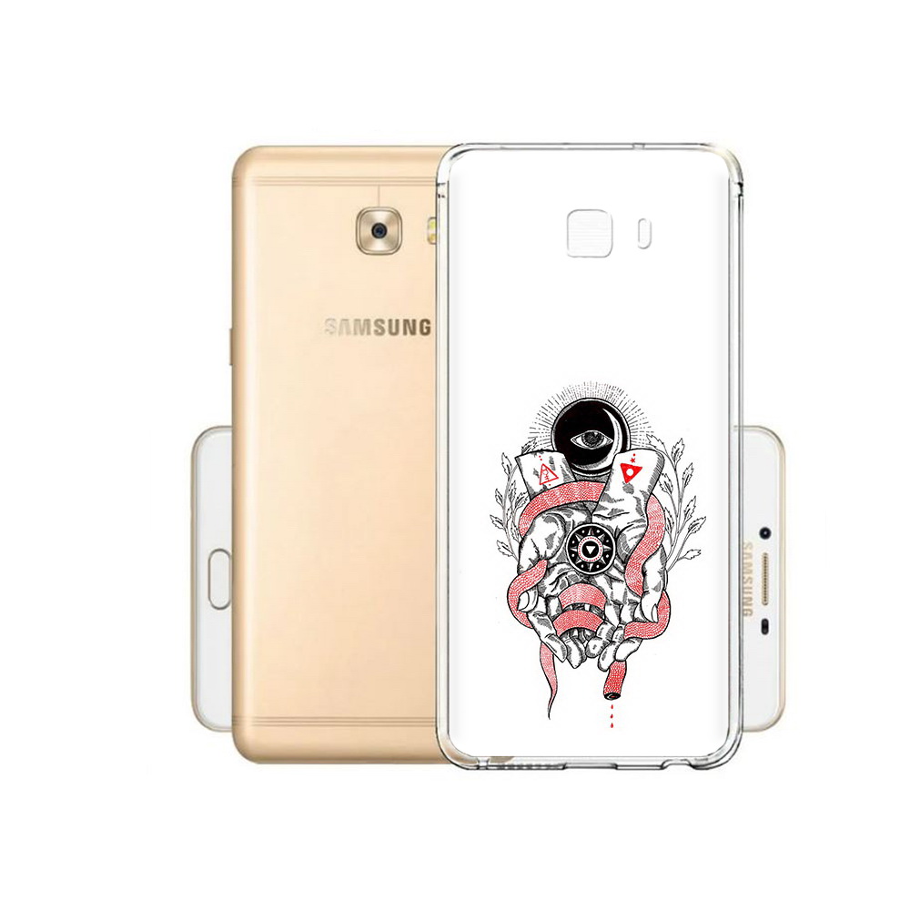 

Чехол MyPads Tocco для Samsung Galaxy C9 Pro абстрация связанные руки, Прозрачный, Tocco