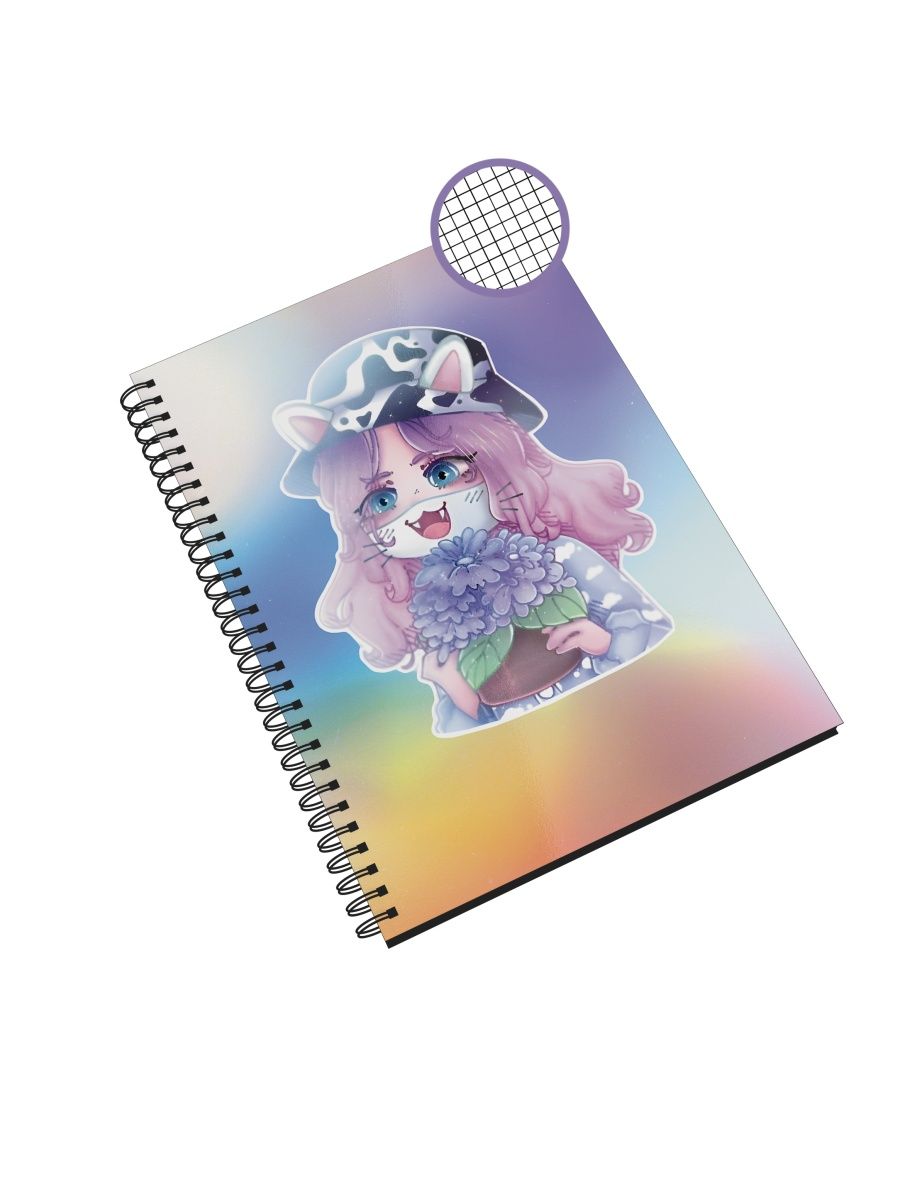 

Блокнот Каждому Своё "Кошка Лана/Блогер/Roblox" NP-BLLN2-A4/2 A4 48л в клетку, NP-BLLN2-A4/2