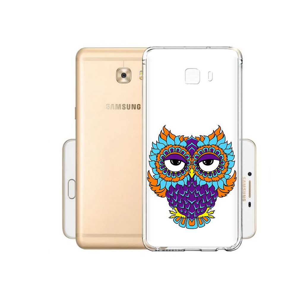 

Чехол MyPads Tocco для Samsung Galaxy C9 Pro Цветная сова, Прозрачный, Tocco