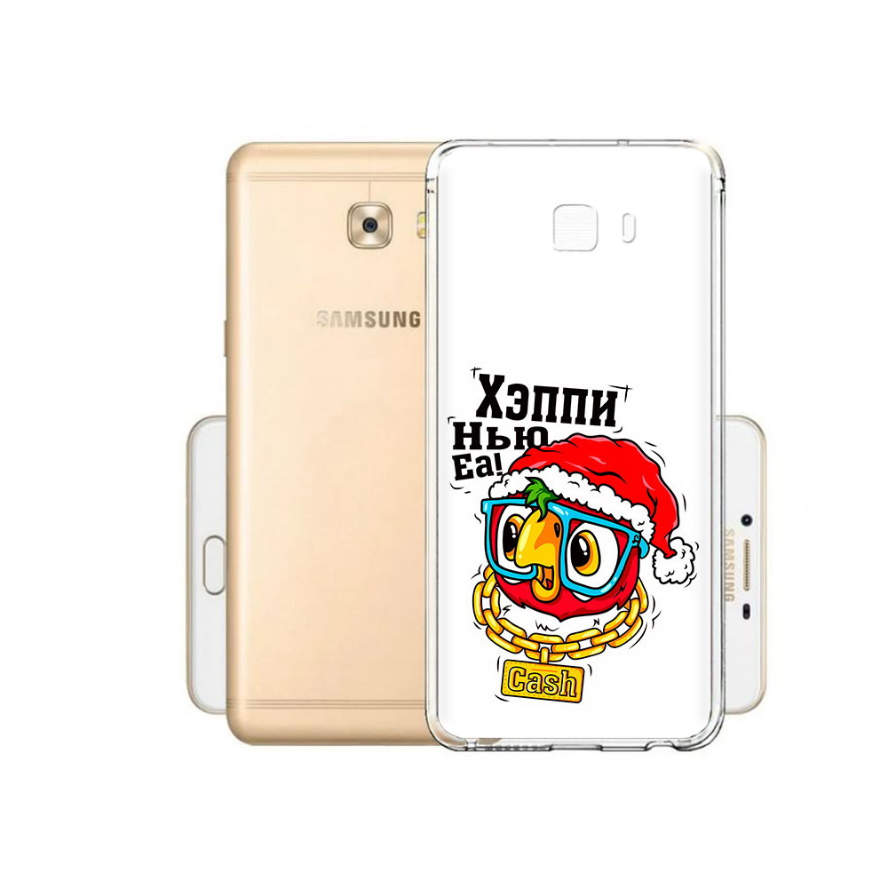 

Чехол MyPads Tocco для Samsung Galaxy C9 Pro Хэппи нью еа, Прозрачный, Tocco