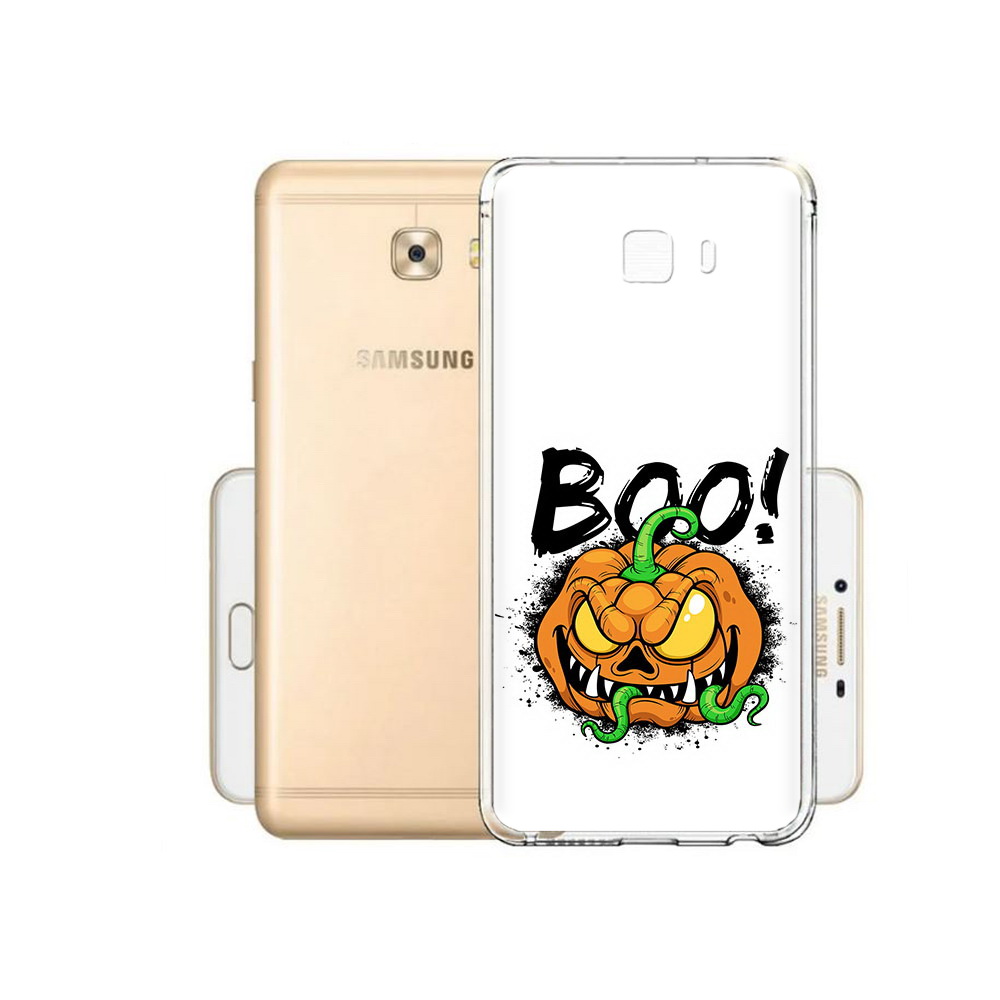 

Чехол MyPads Tocco для Samsung Galaxy C9 Pro Хэллоуин бу, Прозрачный, Tocco