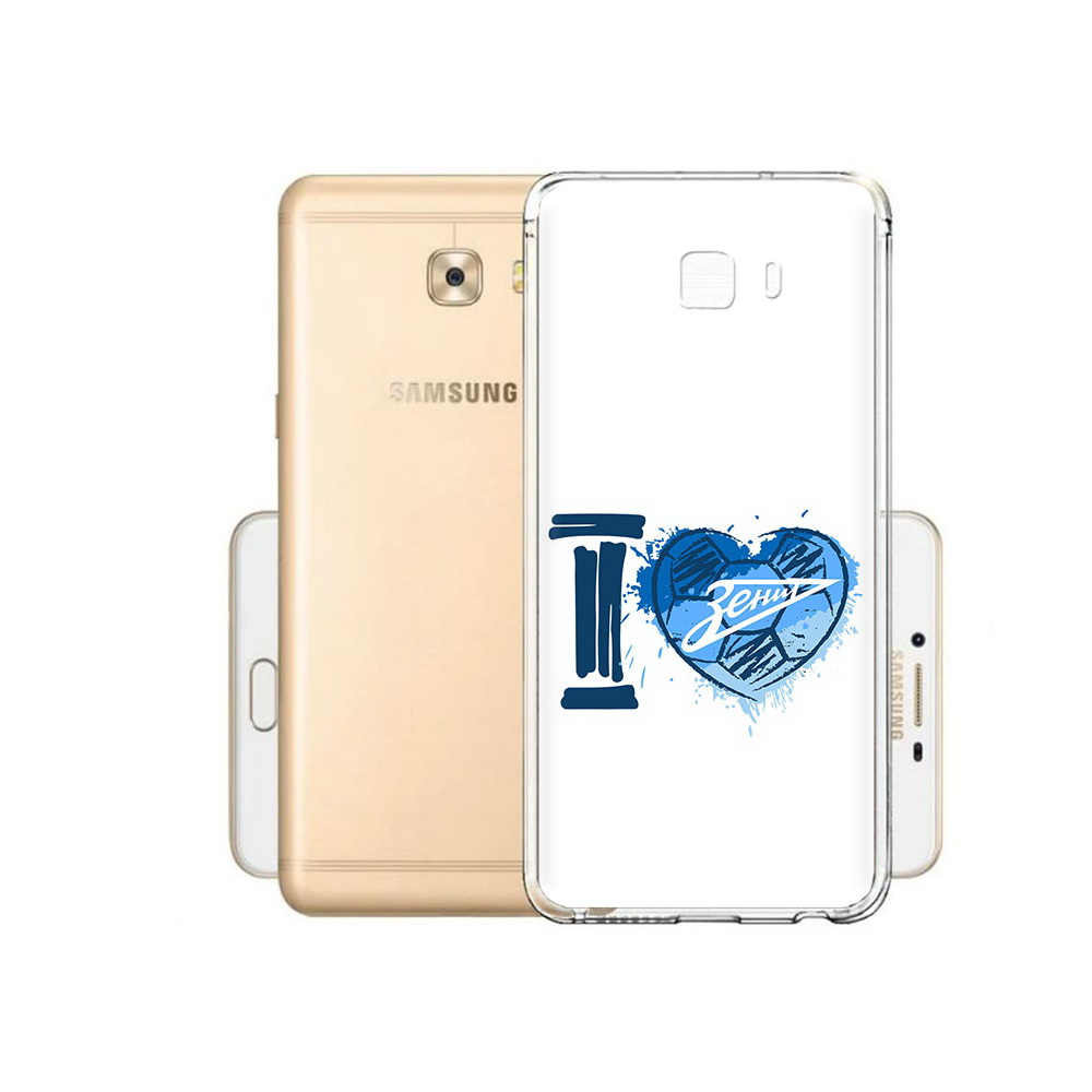 

Чехол MyPads Tocco для Samsung Galaxy C9 Pro ФК я люблю зенит, Прозрачный, Tocco