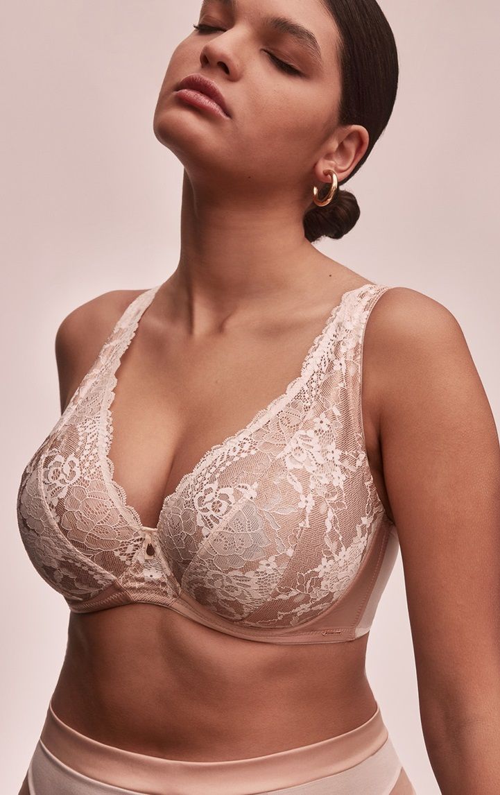 Бюстгальтер женский Alles Lava Dorata M Plus Bralette бежевый 95D 8688₽