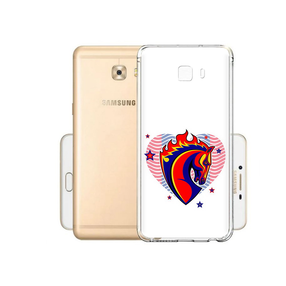 

Чехол MyPads Tocco для Samsung Galaxy C9 Pro ФК ЦСЛ Лошадь, Прозрачный, Tocco