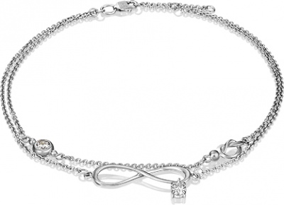 

Браслет из серебра с фианитом р. 23 PLATINA jewelry 05-0620-00-401-0200-69, 05-0620-00-401-0200-69